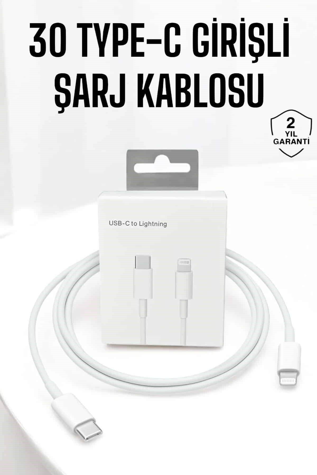 Iphone Uyumlu İOS Uyumlu Lightning Hızlı Şarj Tye C Lightning Şarj Kablosu