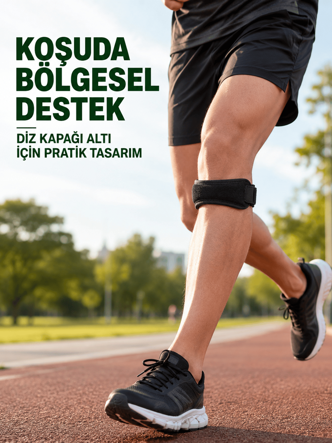 iz Altı Tendon Destek Bandı Ayarlanabilir Cırtlı Sporcu Bandı