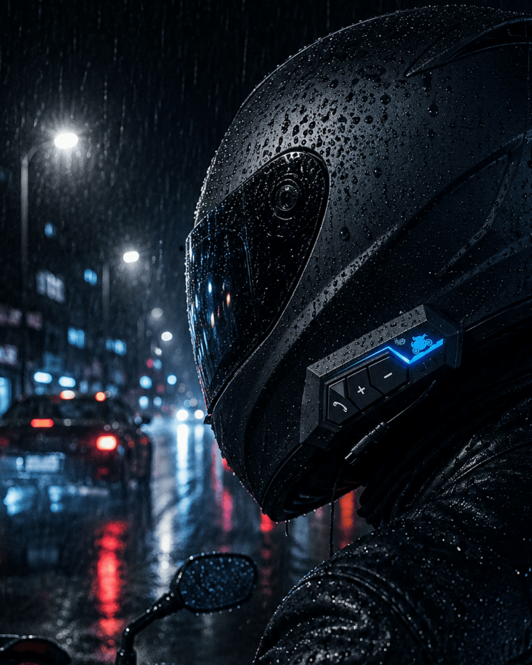 Kablosuz Motosiklet Kask Kulaklığı Bluetooth Mikrofonlu Sürüş Sistemi