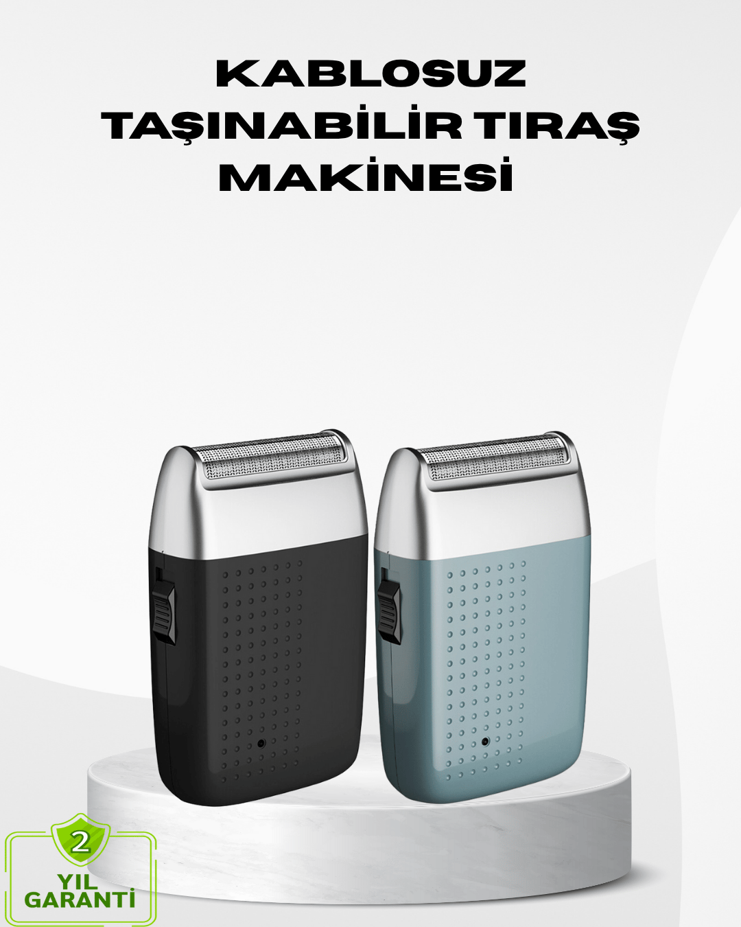 Kablosuz Şarjlı Sakal Tıraş Makinesi – Kuru Kullanım, Uzun Pil Ömrü
