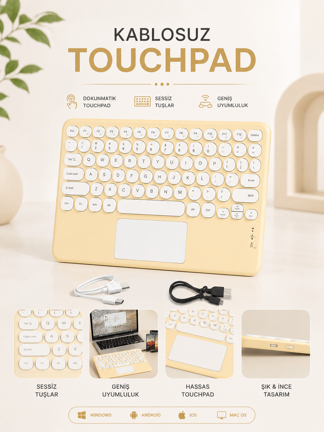 KABLOSUZ TOUCHPAD TÜM CİHAZLARLA UYUMLU
