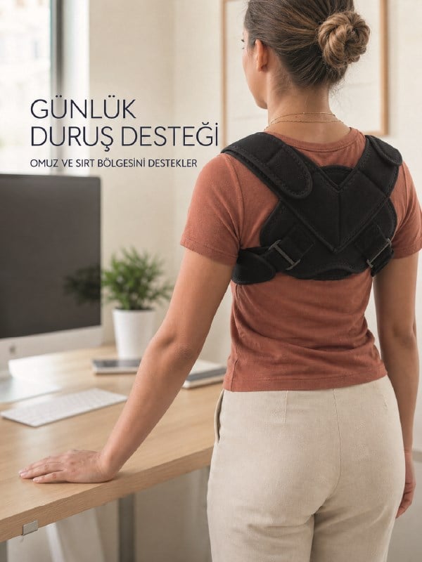 Klavikula Korsesi Ayarlanabilir Köprücük Kemiği Omuz ve Sırt Destek Bandajı