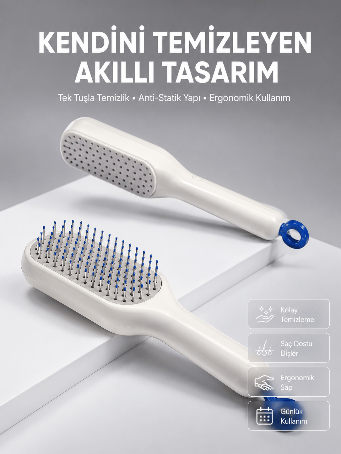 Kolay Temizlenen Fırçası Evcil Hayvanlara Özel Tüy Temizleme