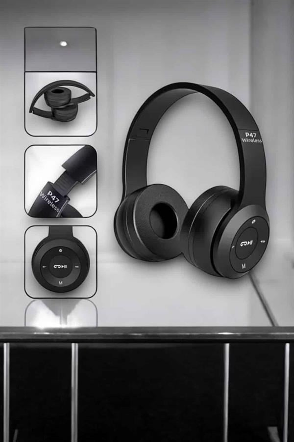 Kulak Üstü TF Kart ve AUX Destekli Ergonomik Bluetooth Kulaklık