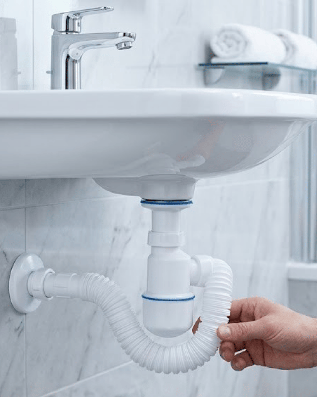 Lavabo Gider Borusu Esnek Hortumlu Sifon Seti Koku Önleyici Dayanıklı Tasarım