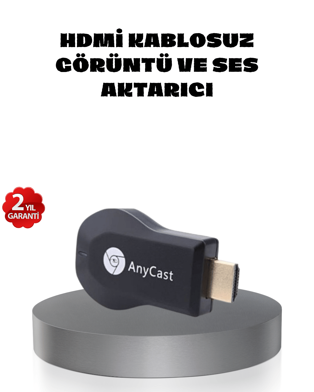 M9 Plus Kablosuz HDMI Görüntü Aktarıcı – Tak Çalıştır, iOS Android Windows Uyumlu