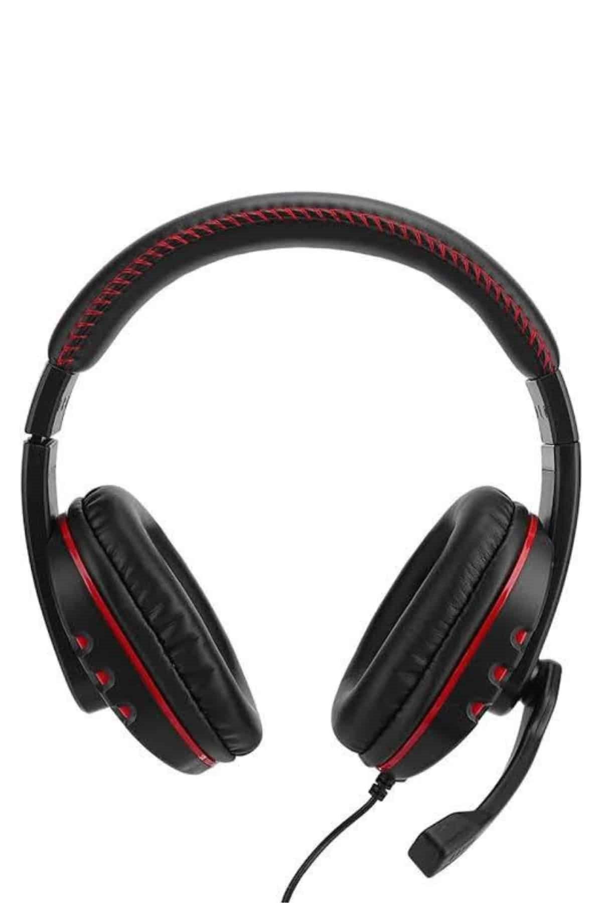 Mikrofonlu Gamer Kulaklık Oyuncu Kulaklığı Yüksek Ses Kaliteli Stereo Yumuşak Yastıklar