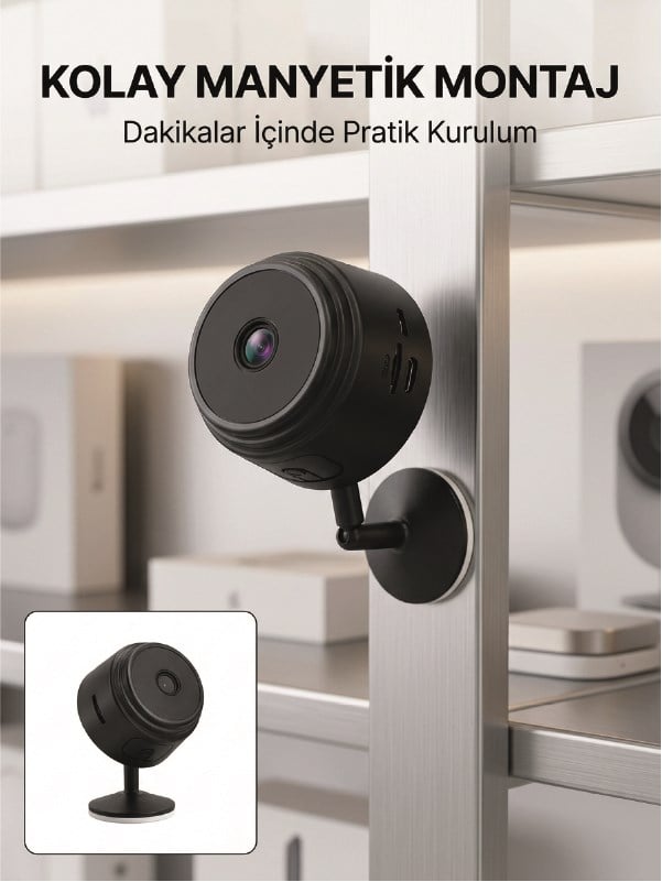 Mini Wi-Fi Güvenlik Kamerası A9 HD Görüntü Hareket Algılama ve Uzaktan Canlı İzleme