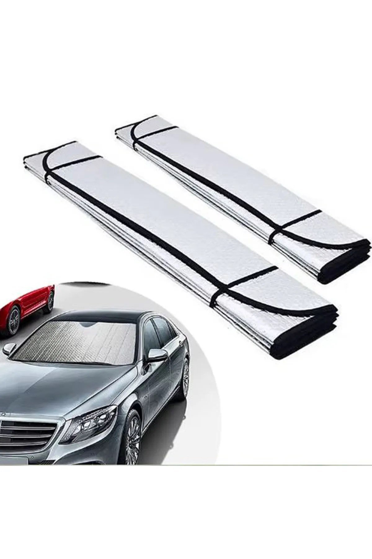 Oto Ön Cam Güneşlik Katlanabilir UV Koruyucu Renault Megane Hyundai i20 Opel Astra Toyota Corolla