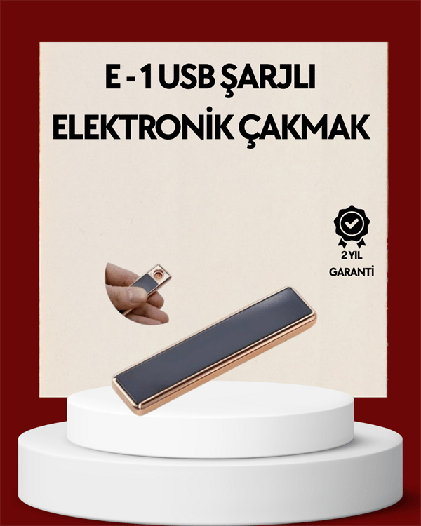 Plazma Ark Teknolojili Elektrikli Çakmak – Dokunmatik, LED Göstergeli, Şarj Edilebilir