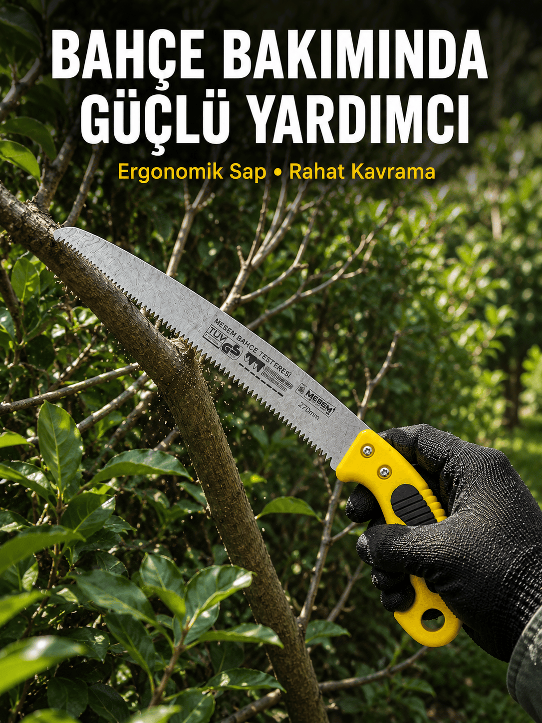 Profesyonel Bahçe Bıçkısı Ergonomik Saplı Kesim Aleti