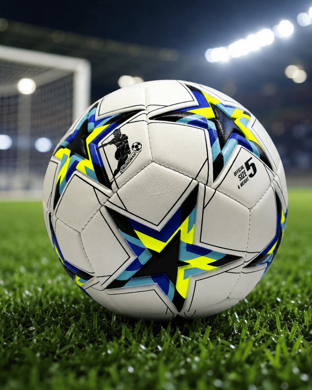 Profesyonel Dikişli Futbol Topu Dayanıklı Kaymaz Yüzeyli Antrenman Topu