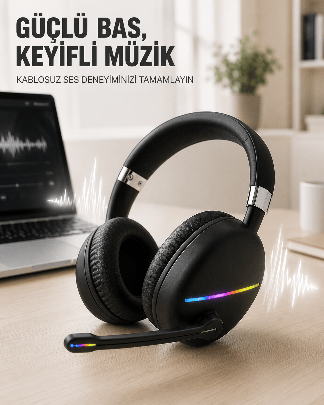 RGB SİYAH KULAKLIK MAX-17