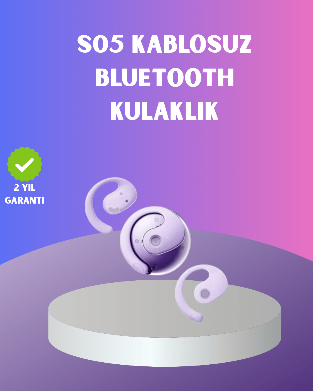 S05 Spor Kulaklığı – Kemik İletimli, Kulak Kanalını Tıkamayan Yapı
