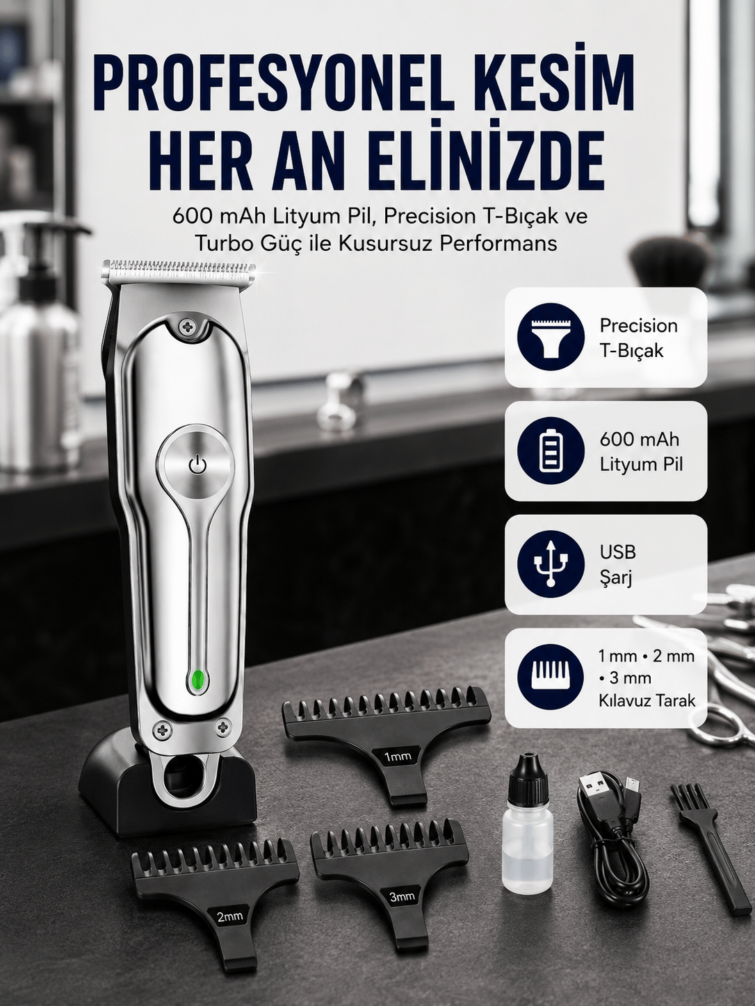 Saç Sakal Kesme Makinesi Lazer Epilasyon Öncesi Kısaltma Makinesi