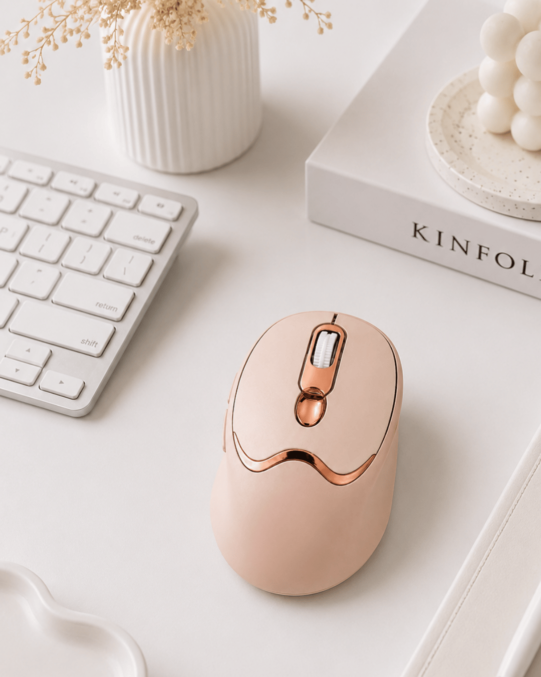 Sessiz Tıklama Özellikli Şarjlı Kablosuz Mouse Çoklu Cihaz Uyumlu