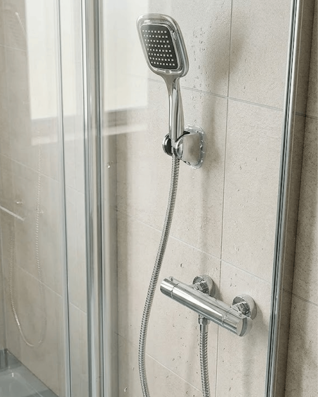 Siyah Duş Başlığı Seti Spiral Hortumlu El Duşu ve Duvar Askısı Banyo Seti