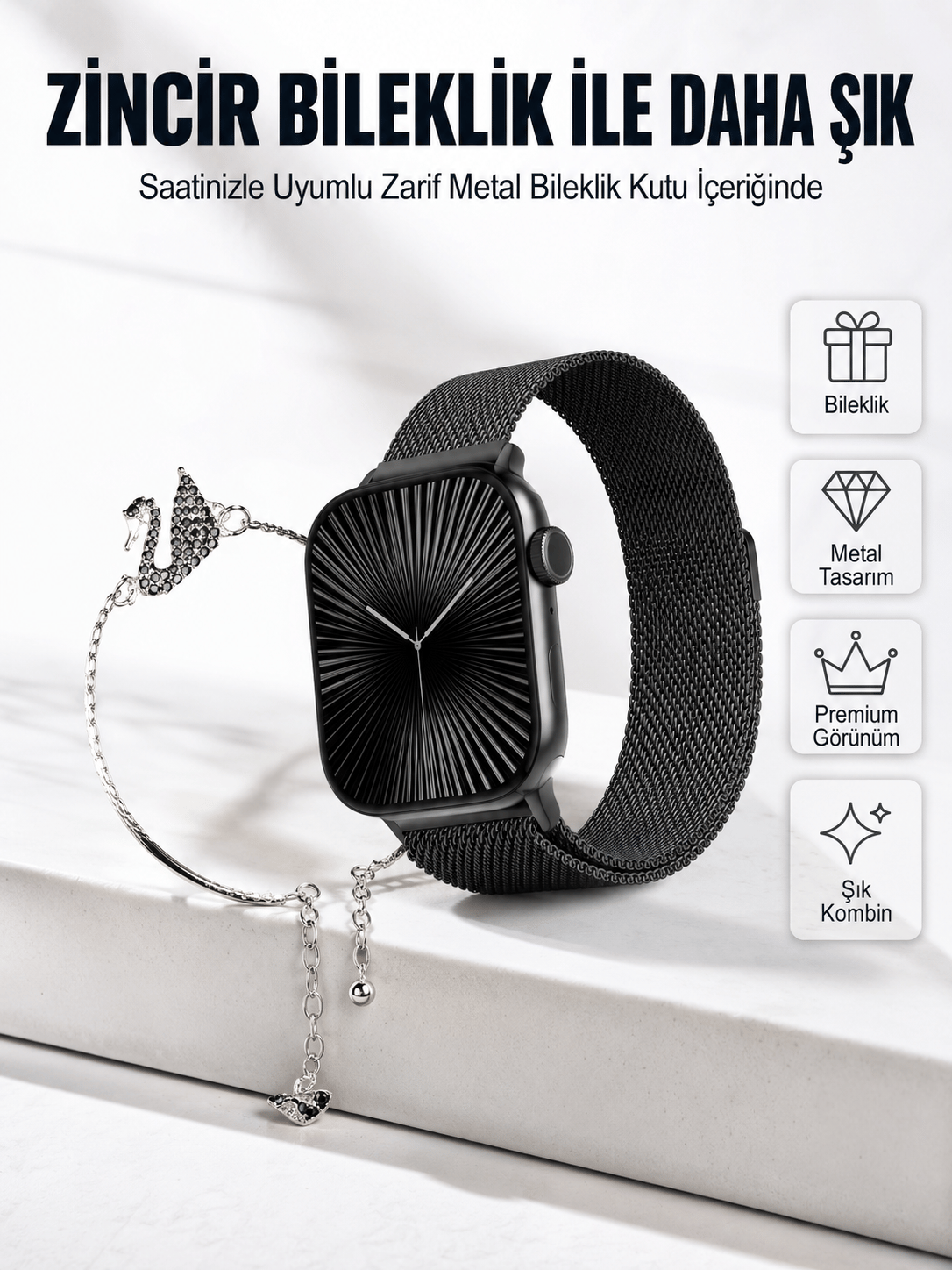 SQ-16 Mini Series 10 Akıllı Saat | Spor Modları, Bildirim ve Müzik Kontrolü