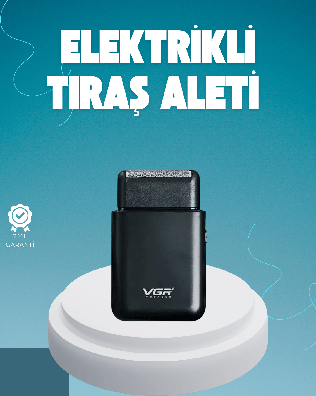 Taşınabilir Mini Elektrikli Tıraş Makinesi | Sessiz ve Güçlü Motor