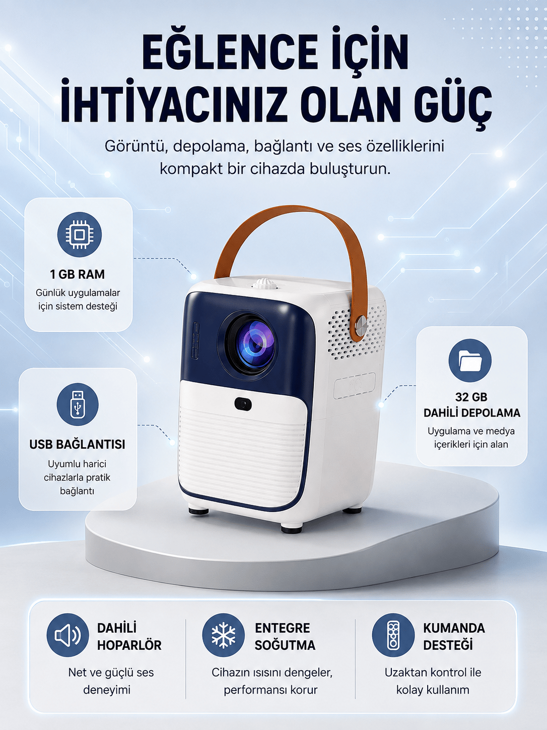 Ultra HD Android TV Kutusu 1920x1080 32GB Depolama Hoparlör USB Fanlı Yeni Nesil