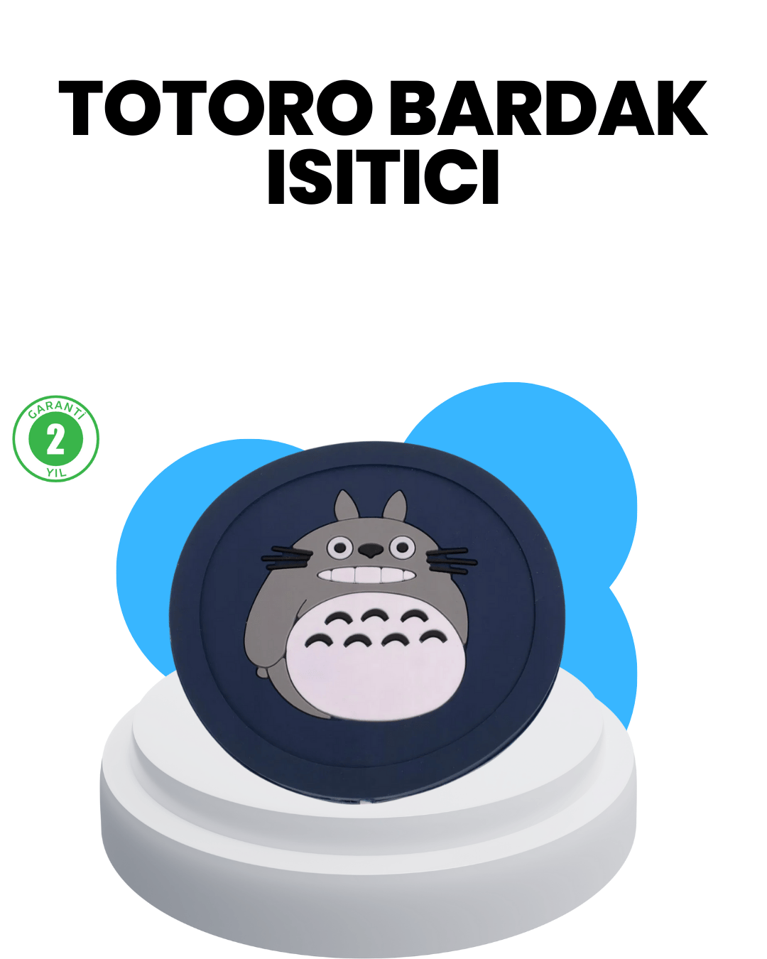 USB Güçlü Isıtıcı Bardak Matı 45–60° Sıcaklık Koruma Silikon Yapı