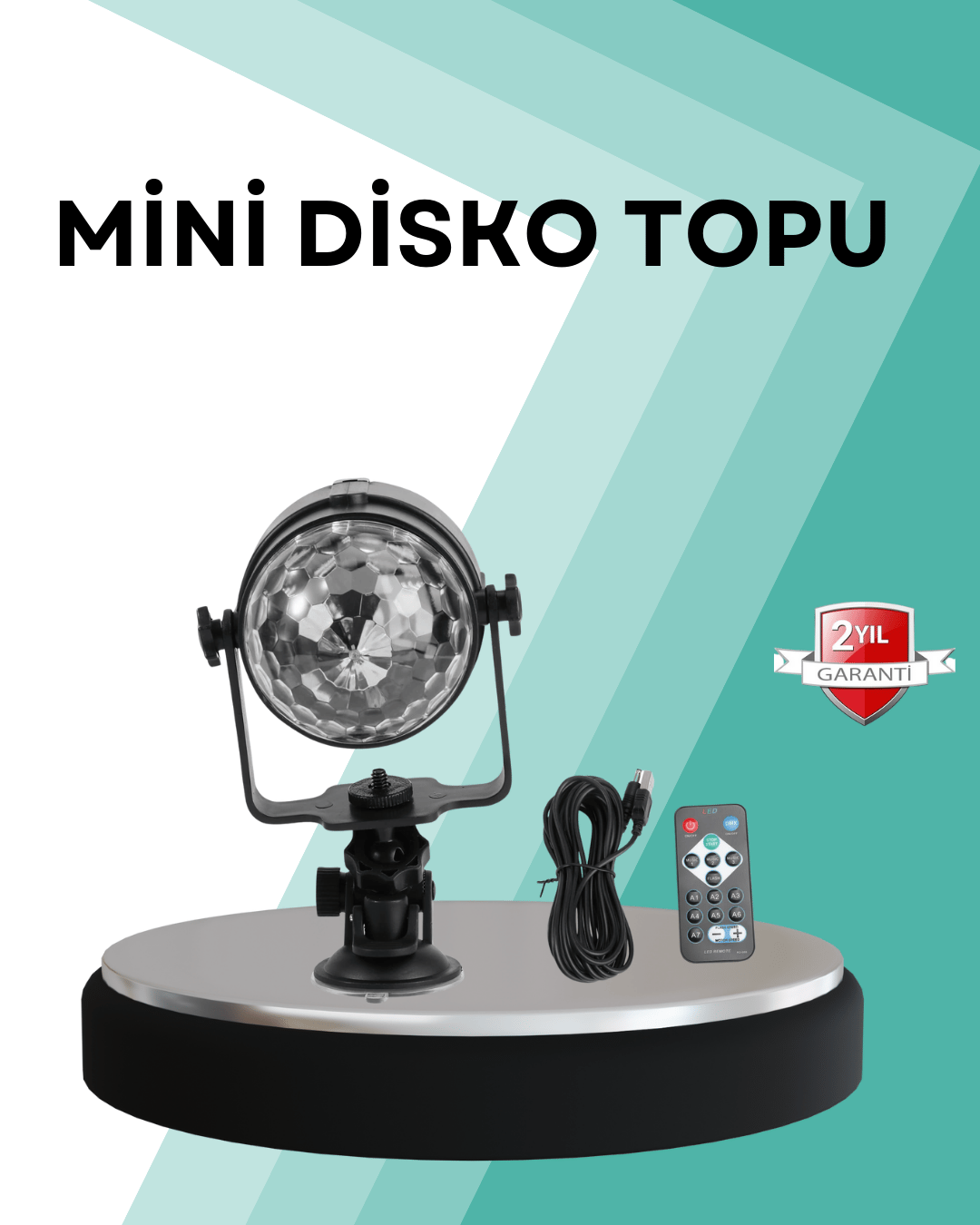 Uzaktan Kumandalı RGB Disko Projektör Işığı