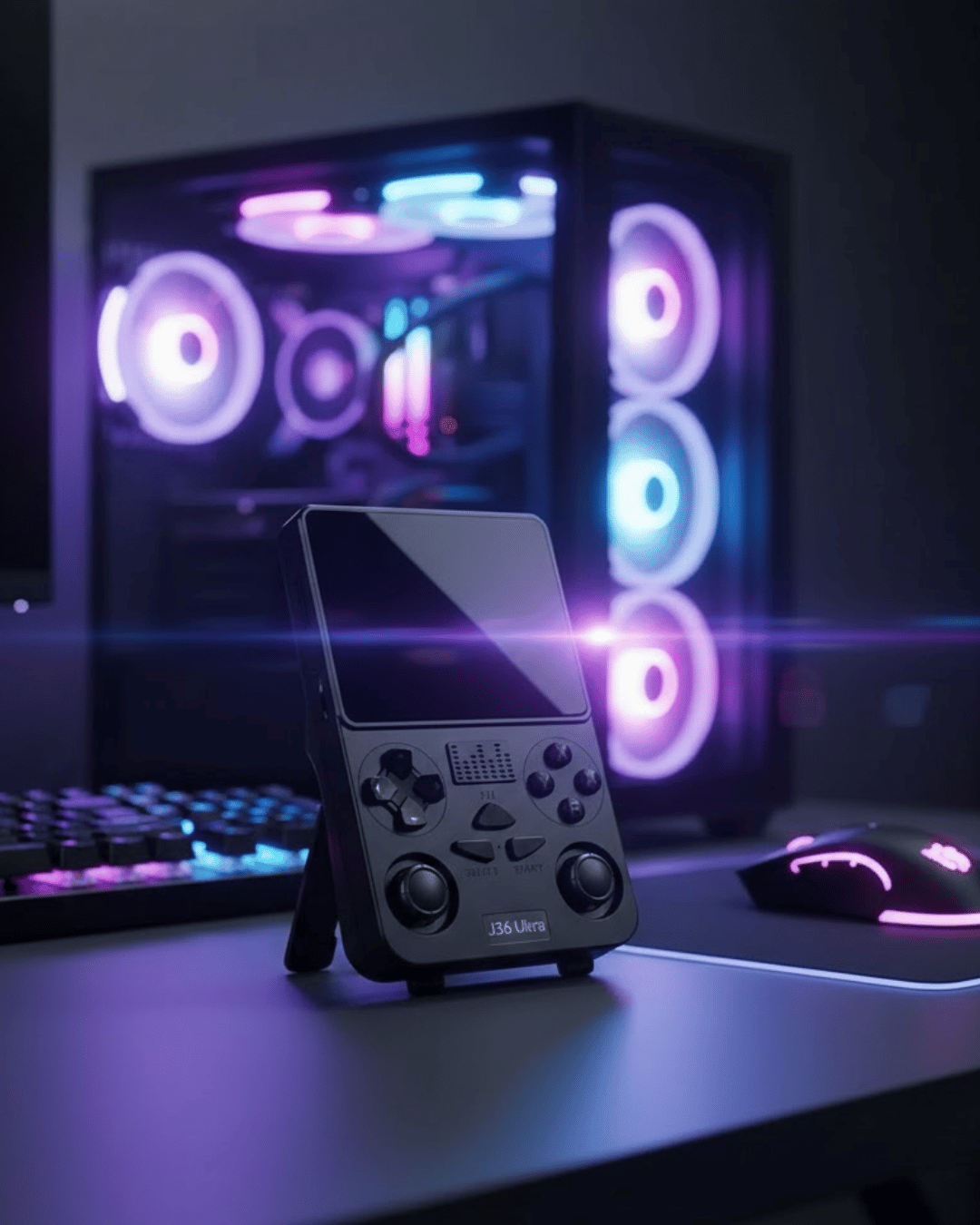 Wi-Fi Özellikli Taşınabilir Retro Oyun Konsolu Analog Joystickli