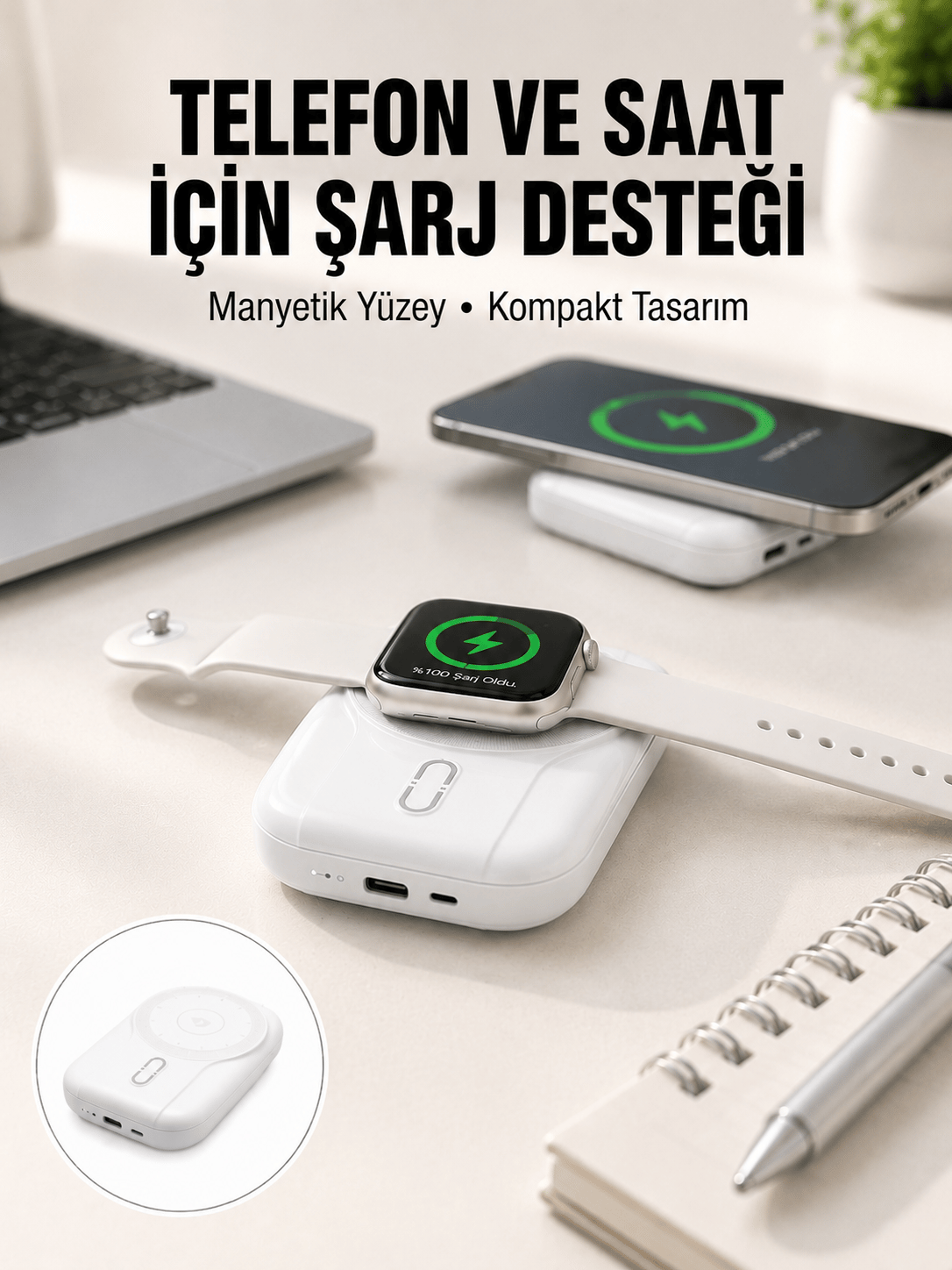 Yüksek Kapasiteli 22.5W Hızlı Şarj Taşınabilir Powerbank Yeni Nesil
