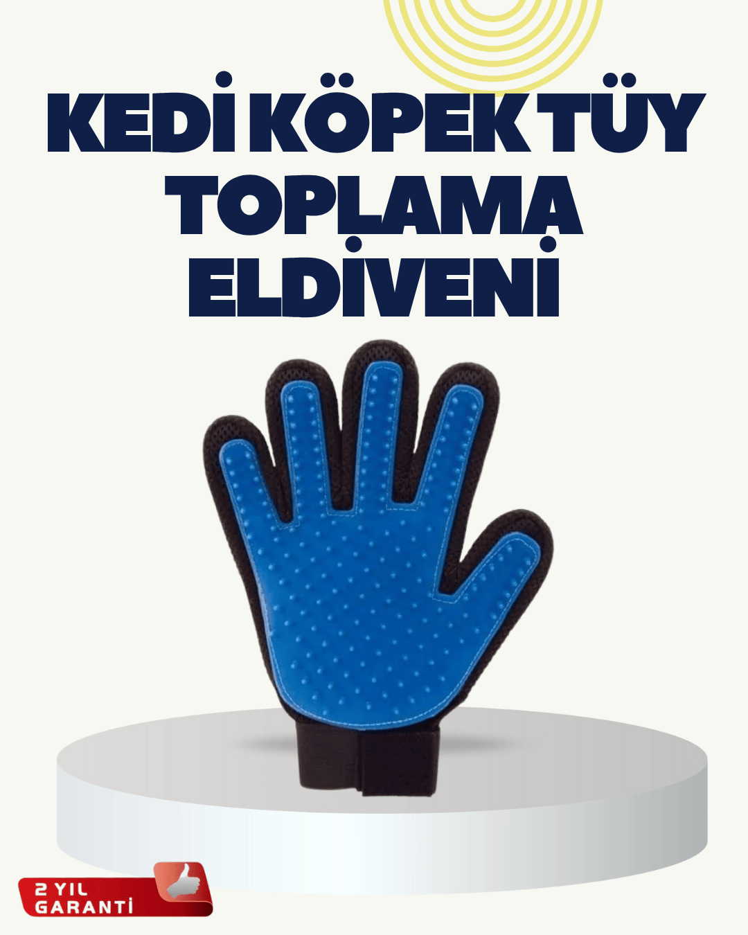 Yumuşak Silikonlu Kedi ve Köpek Tüy Toplama Eldiveni – Masaj Etkili Tüy Dökülme Önleyici