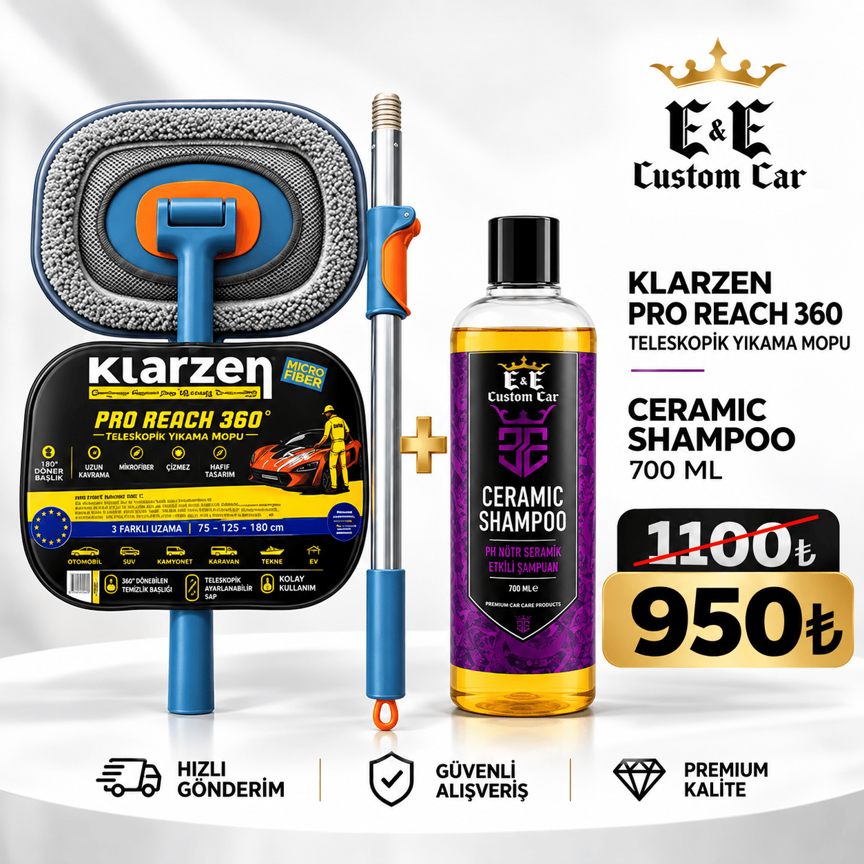 ARAÇ YIKAMA MOPU VE SERAMİK ŞAMPUAN 700 ML