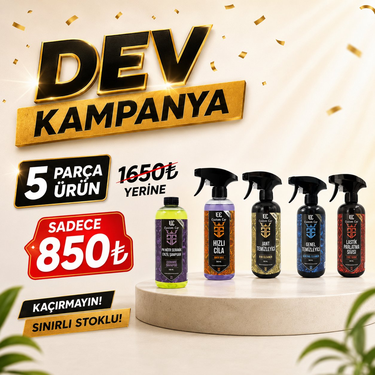DEV KAMPANYA (5 PARÇA ÜRÜN)