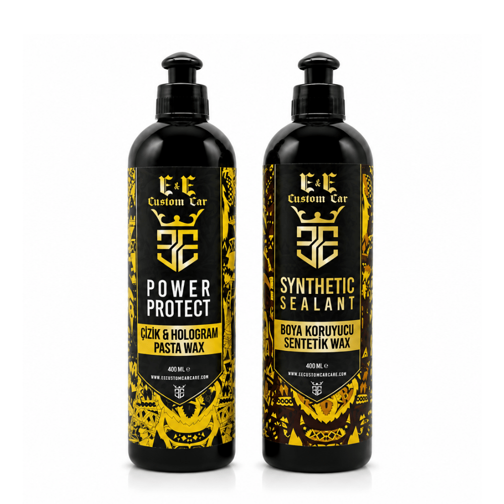 EE CUSTOM CAR ÇİZİK VE HOLOGRAM PASTA WAX 400 ML VE BOYA KORUYUCU SENTETİK WAX 400 ML