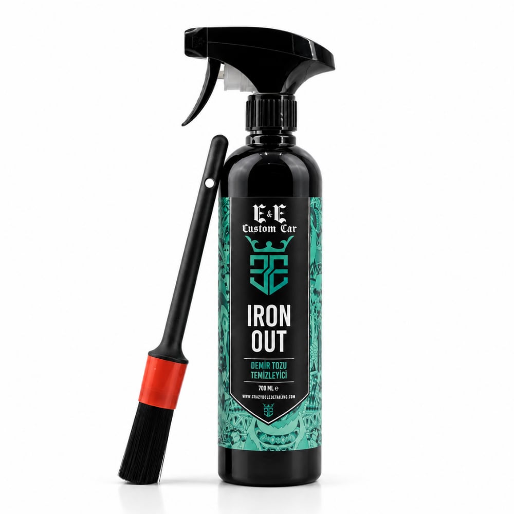 EE CUSTOM CAR IRON OUT DEMİR TOZU TEMİZLEYİCİ 700 ML +DETAY FIRÇASI