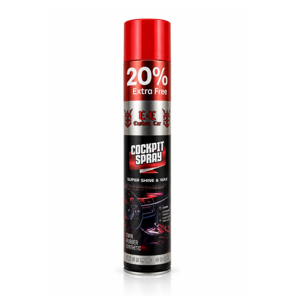 EE CUSTOM CAR KOKPİT TEMİZLEME SPREYİ (COCKPİT SPREY SUPER SHİNE & VRP) 750 ML