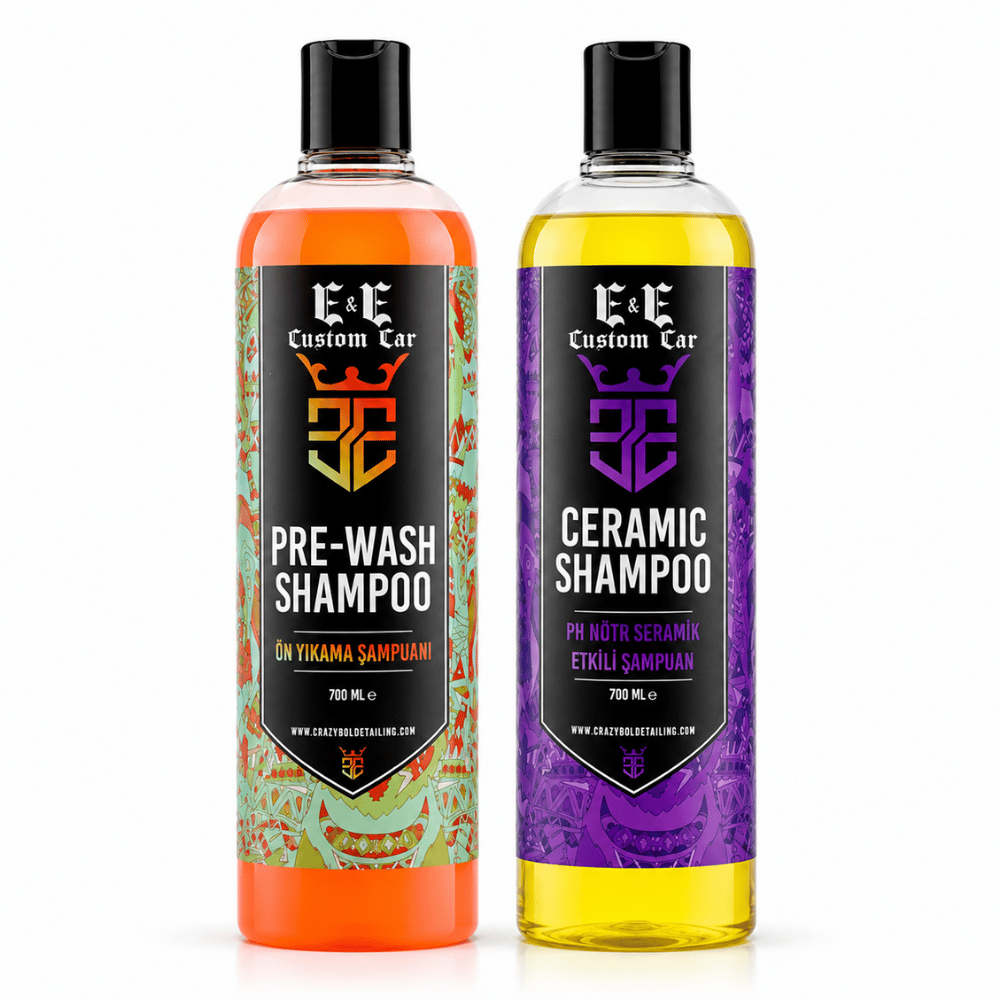 EE CUSTOM CAR ÖN YIKAMA ŞAMPUANI PREWASH 700 ML, PH NÖTR SERAMİK ETKİLİ ŞAMPUAN 700 ML