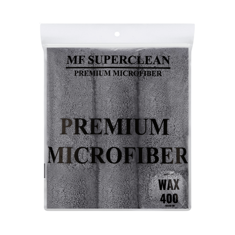 MF SUPERCLEAN MİKROFİBER ULTRA LÜKS CİLA HAVLUSU 400 GSM 40 X 40 CM (3'LÜ PAKET)