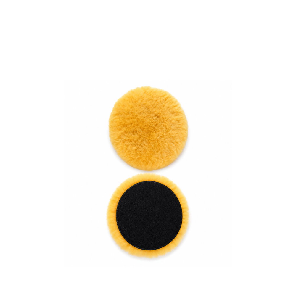 REVOX PREMİUM WOOL PAD POLİSAJ KEÇESİ SARI (80 MM)