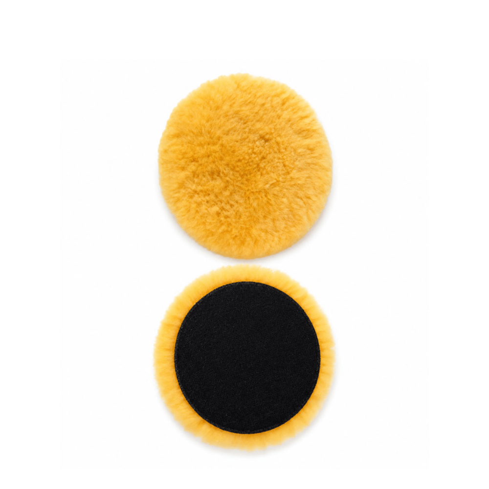 REVOX PREMİUM WOOL PAD POLİSAJ KEÇESİ SARI (130 MM)