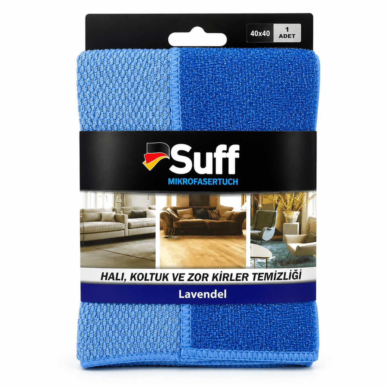 SUFF LAVANTA TIRTIKLI KUAFÖR BEZİ (40x40 cm)