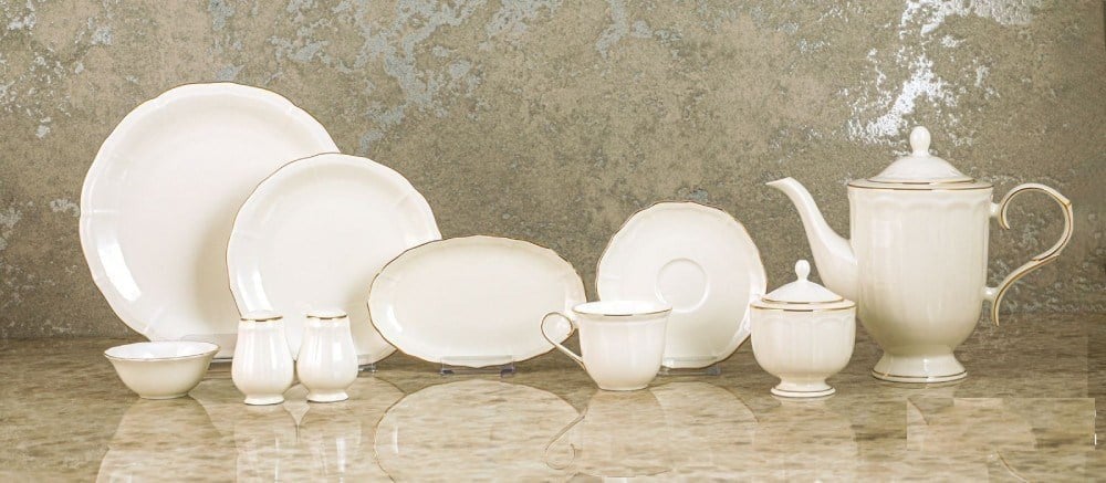 Eva Gold 36 Parça Porselen Kahvaltı Takımı
