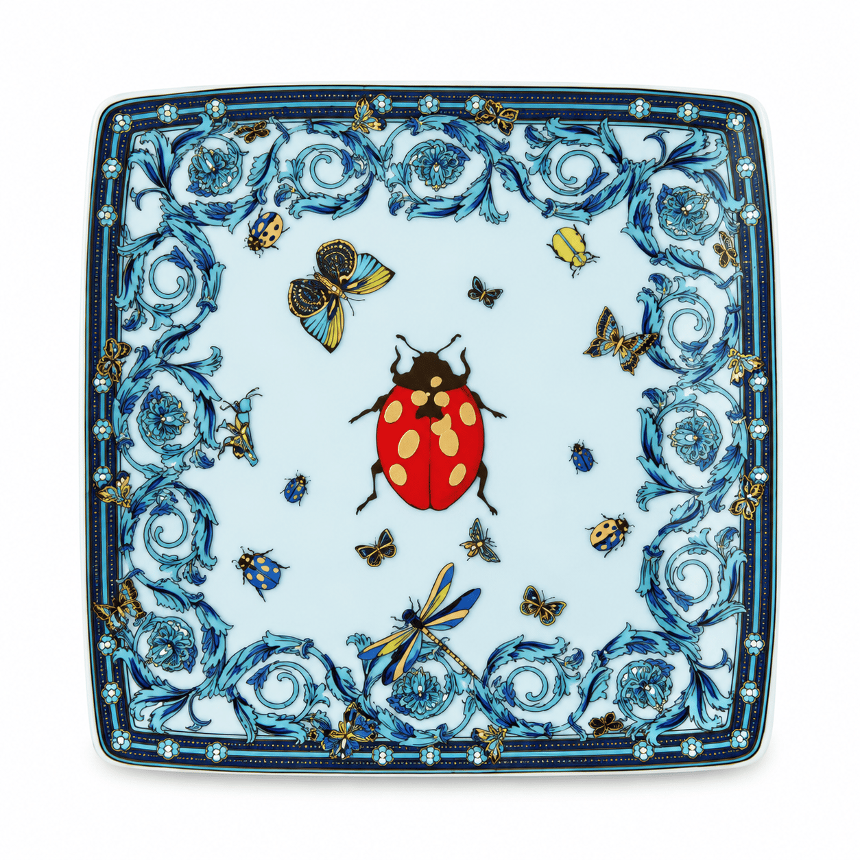 Le Jardin Blue, Bowl, 12 cm sq. flat