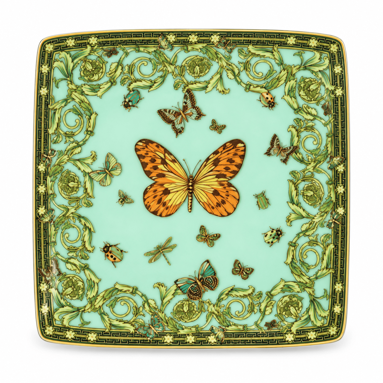 Le Jardin Green, Bowl, 12 cm sq. flat
