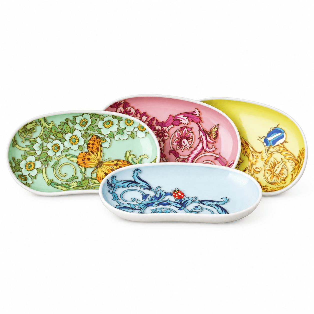 Le Jardin Mixed, Set 4 Bowls, 11x7