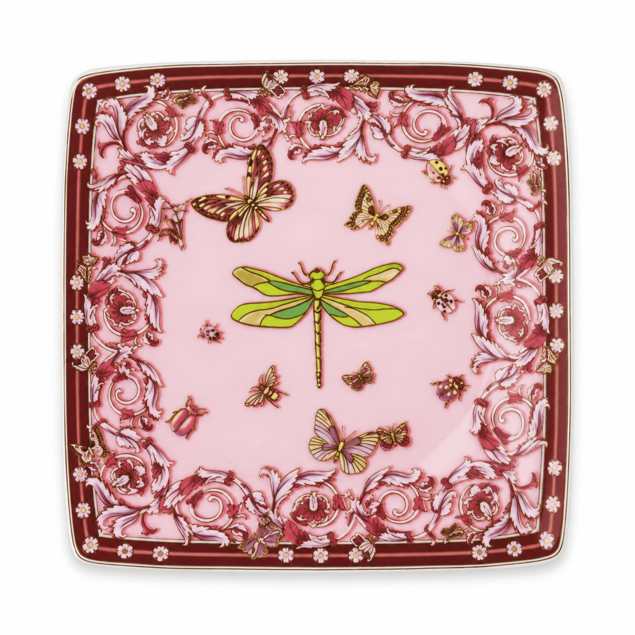 Le Jardin Pink, Bowl, 12 cm sq. flat
