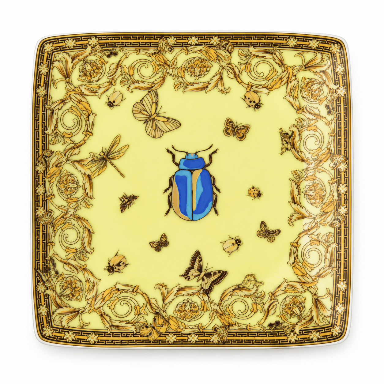 Le Jardin Yellow, Bowl, 12 cm sq. flat