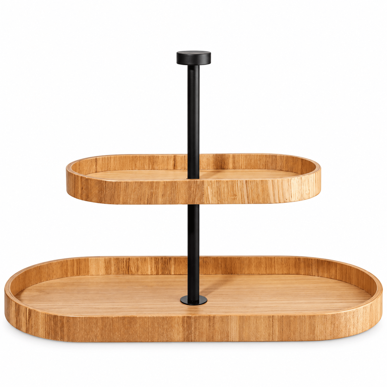 Wood, 2 Katlı Oval Servis Standı