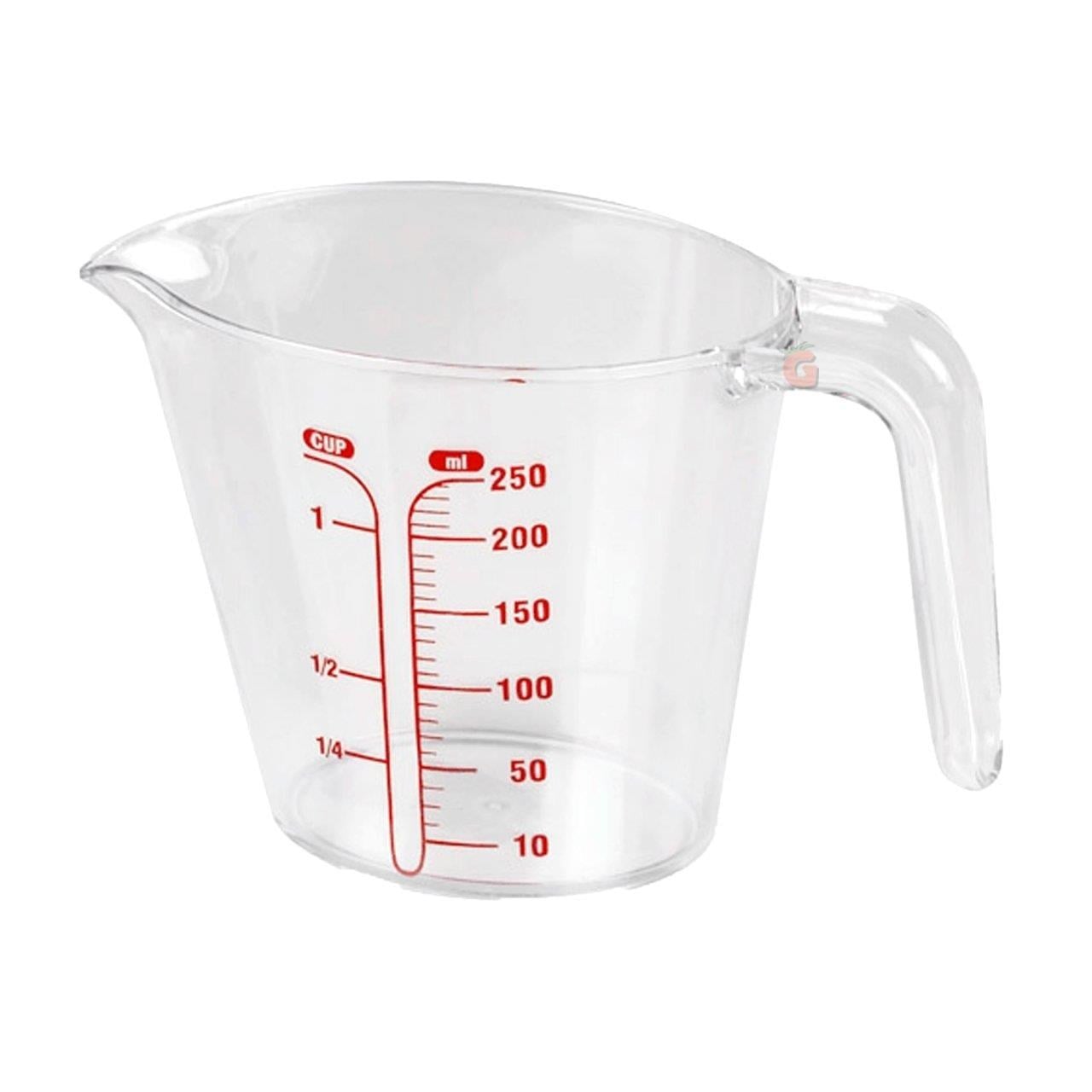 Plastik Sıvı Ölçüm Bardağı 250 ml