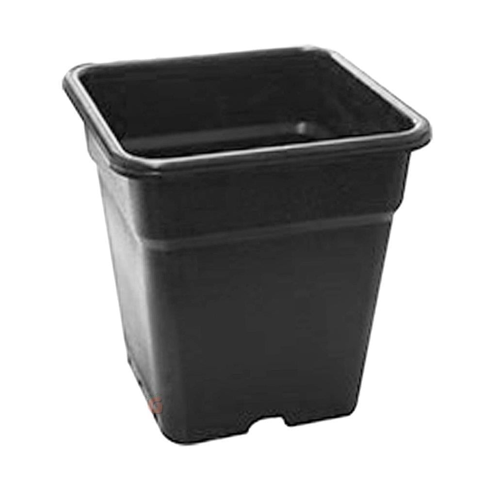 Siyah Kare Saksı 4 litre