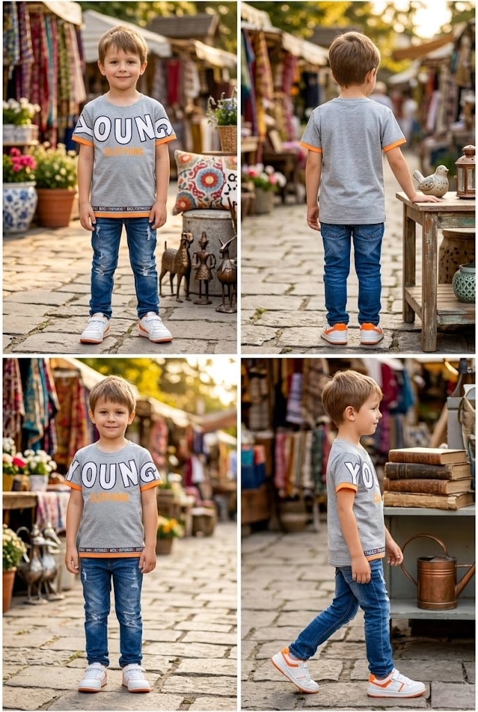 Erkek Çocuk Baskılı T-shirt