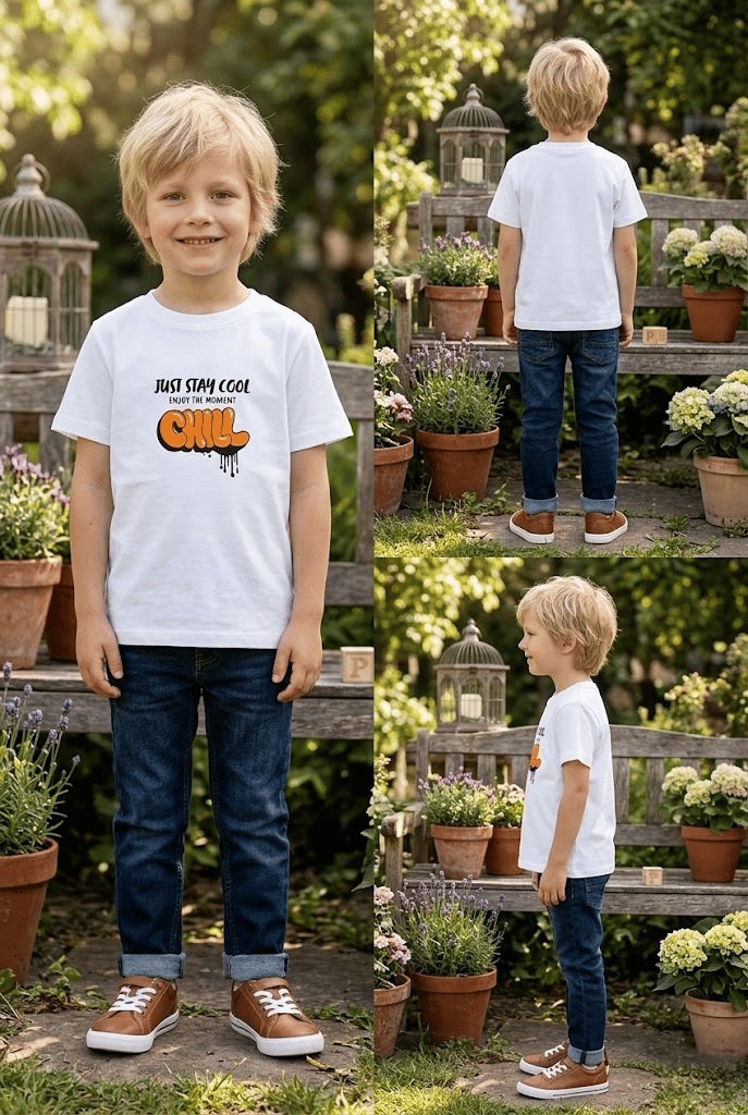Erkek Çocuk Graffiti Baskılı T-Shirt
